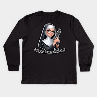 Gun Bless You Kids Long Sleeve T-Shirt